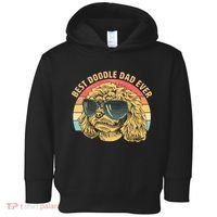 Retro Best Doodle Dad Ever Toddler Hoodie thumb 0
