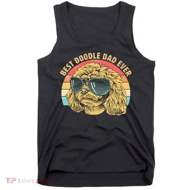 Retro Best Doodle Dad Ever Tank Top