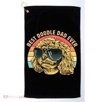 Retro Best Doodle Dad Ever Golf Towel thumb 0