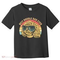 Retro Best Doodle Dad Ever Toddler T-Shirt thumb 0