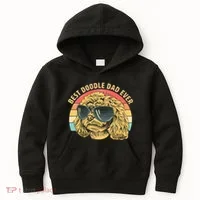 Retro Best Doodle Dad Ever Kids Hoodie thumb 0