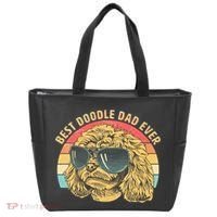Retro Best Doodle Dad Ever Tote Bag thumb 0
