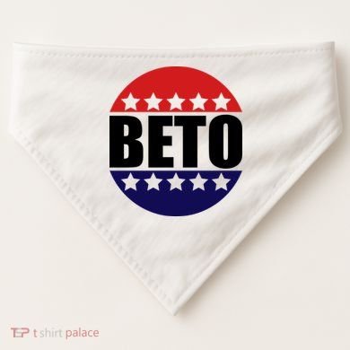 Retro Beto For Texas Senate Election USA-Made Doggie Bandana