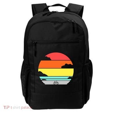 Retro Bicycle Sunset Backpack