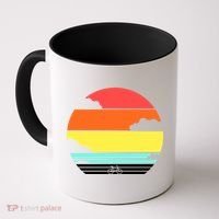 Retro Bicycle Sunset Coffee Mug thumb 0