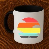 Retro Bicycle Sunset Coffee Mug thumb 2