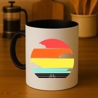 Retro Bicycle Sunset Coffee Mug thumb 4