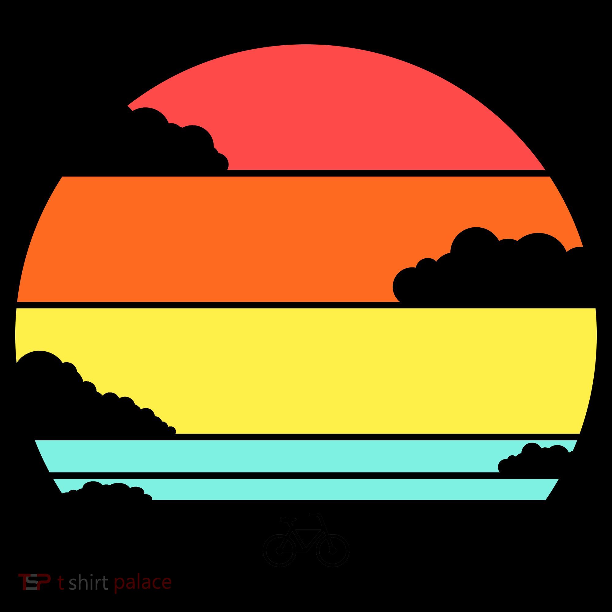 Retro Bicycle Sunset Coffee Mug