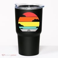 Retro Bicycle Sunset Tumbler thumb 0