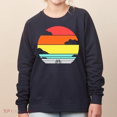 Retro Bicycle Sunset Women's Sweatshirt