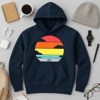 Retro Bicycle Sunset Hoodie thumb 3