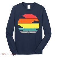 Retro Bicycle Sunset Long Sleeve Shirt thumb 0