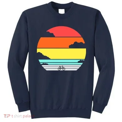 Retro Bicycle Sunset Sweatshirt