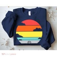 Retro Bicycle Sunset Sweatshirt thumb 2