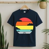 Retro Bicycle Sunset T-Shirt thumb 2