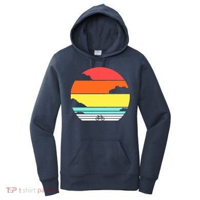 Retro Bicycle Sunset Women's Hoodie