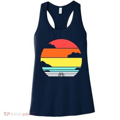 Retro Bicycle Sunset Women's Tank Top