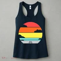 Retro Bicycle Sunset Women's Tank Top thumb 3