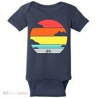 Retro Bicycle Sunset Baby Bodysuit thumb 0