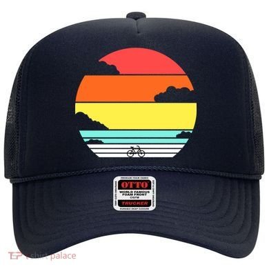 Retro Bicycle Sunset Hat