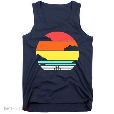 Retro Bicycle Sunset Tank Top