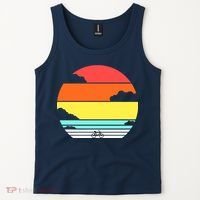 Retro Bicycle Sunset Tank Top thumb 2