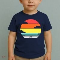 Retro Bicycle Sunset Toddler T-Shirt thumb 2