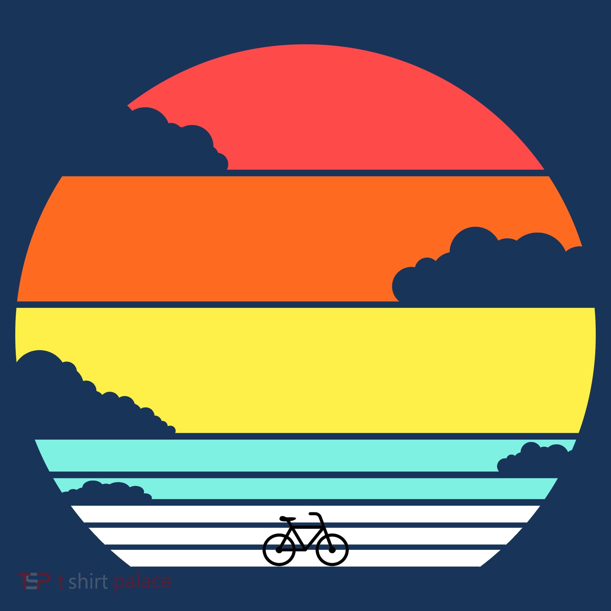 Retro Bicycle Sunset Visor