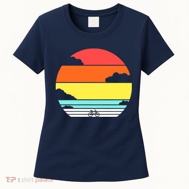 Retro Bicycle Sunset Women's T-Shirt