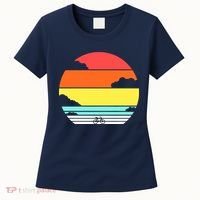 Retro Bicycle Sunset Women's T-Shirt thumb 0
