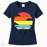 Retro Bicycle Sunset Women's T-Shirt thumb 0