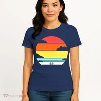 Retro Bicycle Sunset Women's T-Shirt thumb 4