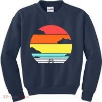 Retro Bicycle Sunset Kids Sweatshirt thumb 0