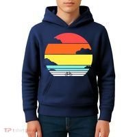 Retro Bicycle Sunset Kids Hoodie thumb 4
