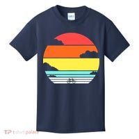 Retro Bicycle Sunset Kids T-Shirt thumb 0