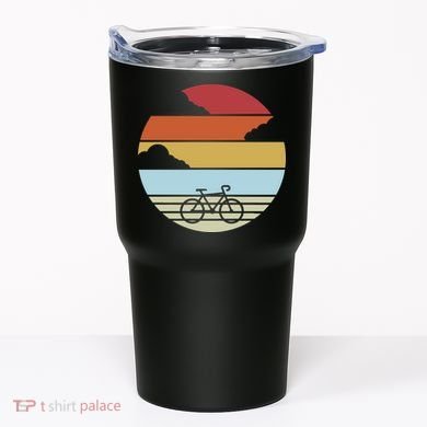Retro Bicycle Sunset Vintage Tumbler