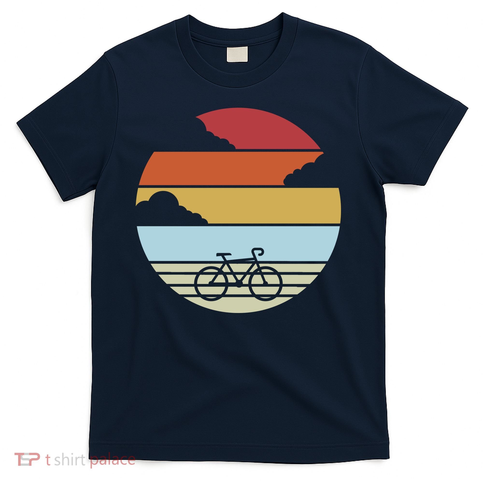 Retro Bicycle Sunset Vintage T-Shirt