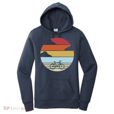 Retro Bicycle Sunset Vintage Women's Hoodie