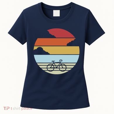Retro Bicycle Sunset Vintage Women's T-Shirt