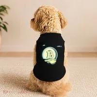 Retro Bitcoin Sunrise Doggie Tank thumb 2