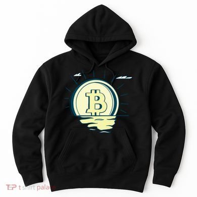 Retro Bitcoin Sunrise Hoodie