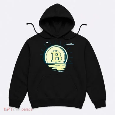Retro Bitcoin Sunrise Hoodie