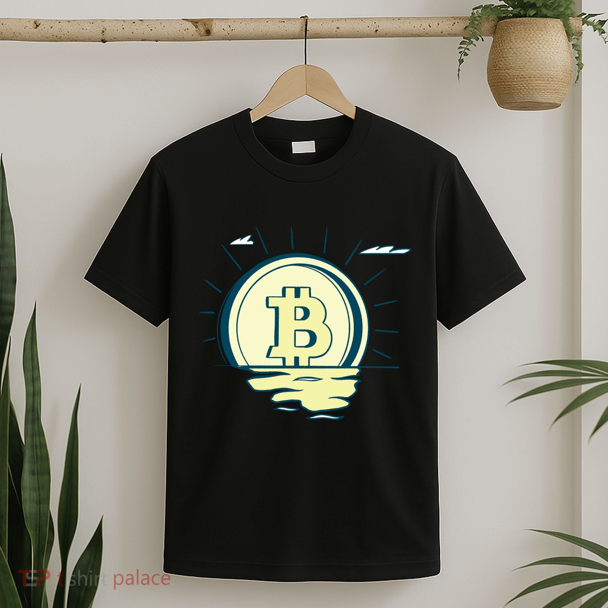 Retro Bitcoin Sunrise T-Shirt