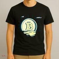 Retro Bitcoin Sunrise T-Shirt thumb 3