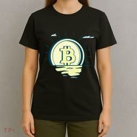 Retro Bitcoin Sunrise T-Shirt thumb 4