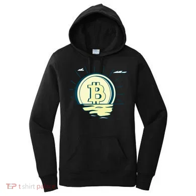 Retro Bitcoin Sunrise Women's Hoodie