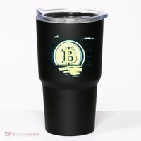 Retro Bitcoin Sunrise Tumbler thumb 0