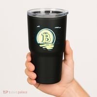 Retro Bitcoin Sunrise Tumbler thumb 2