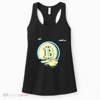Retro Bitcoin Sunrise Women's Tank Top thumb 0