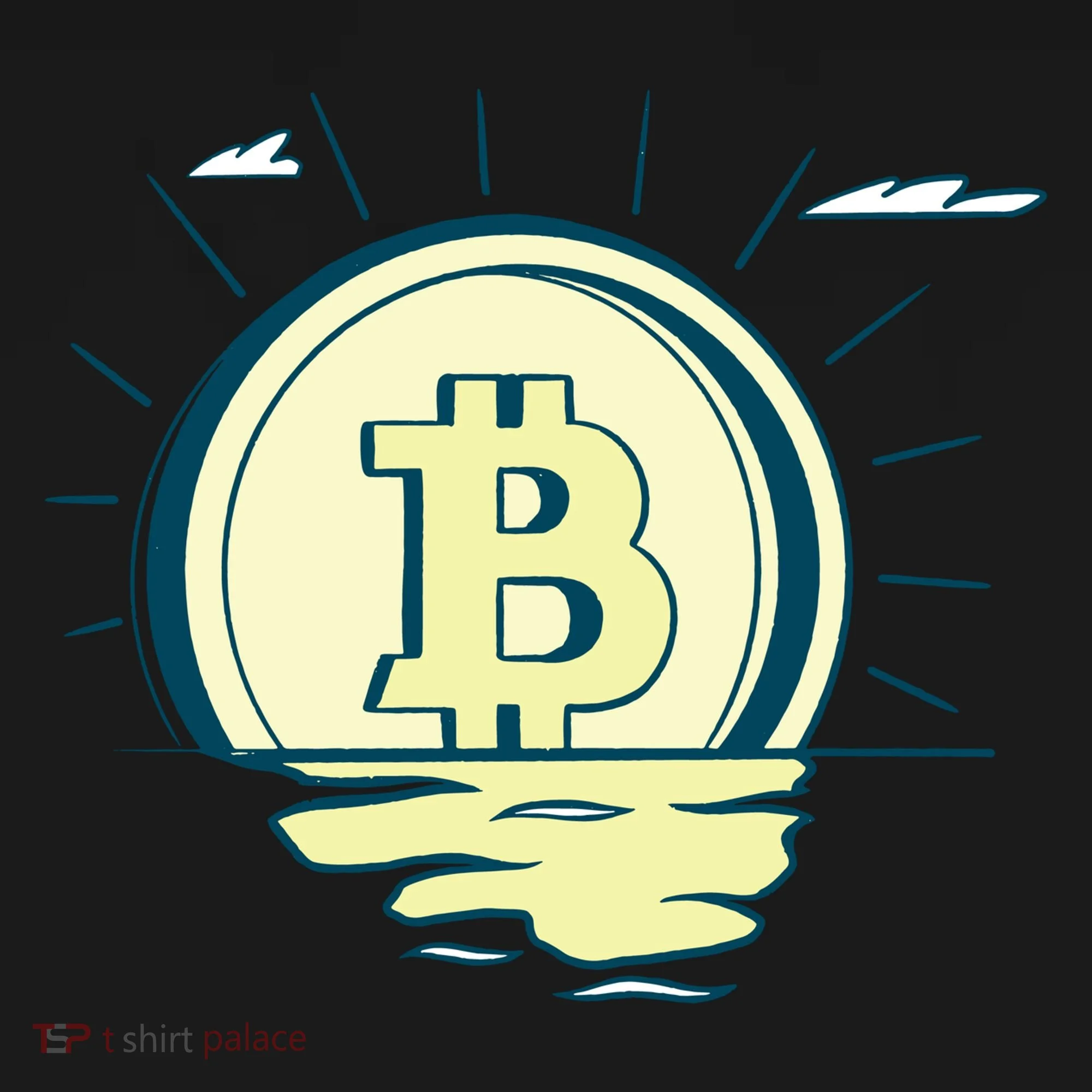 Retro Bitcoin Sunrise Women's Tank Top